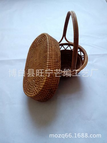 藤编工艺品 水果篮